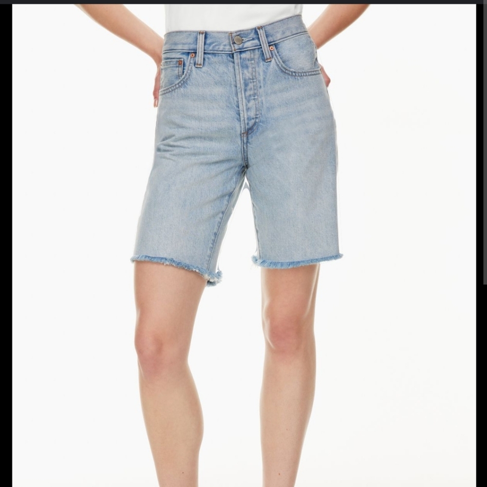 (Aritzia) Denim Forum The Yoko Bermuda Denim Shorts
